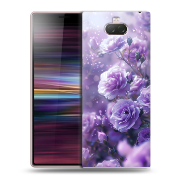 Силиконовый чехол на Sony Xperia 10 с принтом Розы цветы