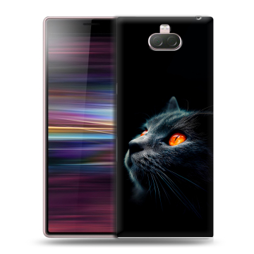 Силиконовый чехол на Sony Xperia 10 с принтом милый котик Силиконовый чехол на Sony Xperia 10 с принтом милый котик