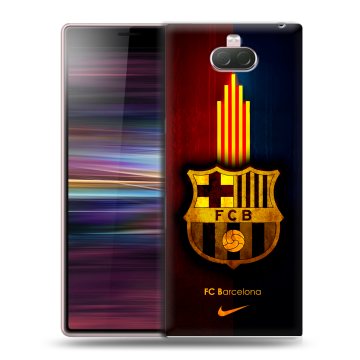 Силиконовый чехол на Sony Xperia 10 с принтом Барселона Barcelona Силиконовый чехол на Sony Xperia 10 с принтом Барселона Barcelona