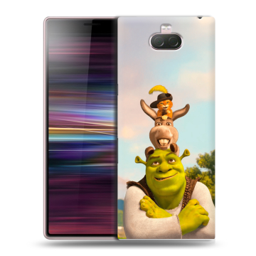 Силиконовый чехол на Sony Xperia 10 с принтом Шрек Shrek Силиконовый чехол на Sony Xperia 10 с принтом Шрек Shrek