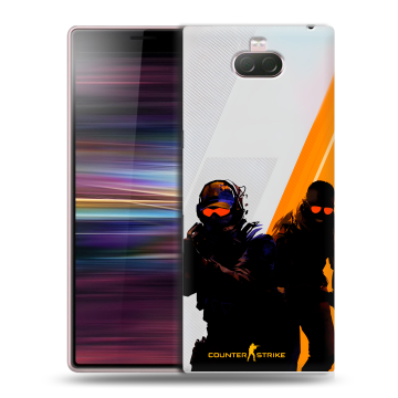 Силиконовый чехол на Sony Xperia 10 с принтом Контер страйк Counter strike Силиконовый чехол на Sony Xperia 10 с принтом Контер страйк Counter strike