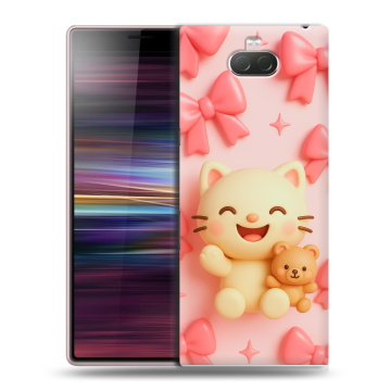 Силиконовый чехол на Sony Xperia 10 с принтом для девочек Силиконовый чехол на Sony Xperia 10 с принтом для девочек