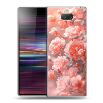 Силиконовый чехол на Sony Xperia 10 с принтом Розы цветы Силиконовый чехол на Sony Xperia 10 с принтом Розы цветы