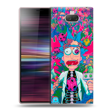 Силиконовый чехол на Sony Xperia 10 с принтом Рик и Морти Rick Morty Силиконовый чехол на Sony Xperia 10 с принтом Рик и Морти Rick Morty