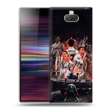 Силиконовый чехол на Sony Xperia 10 с принтом Реал Роналдо Real Ronaldo Силиконовый чехол на Sony Xperia 10 с принтом Реал Роналдо Real Ronaldo