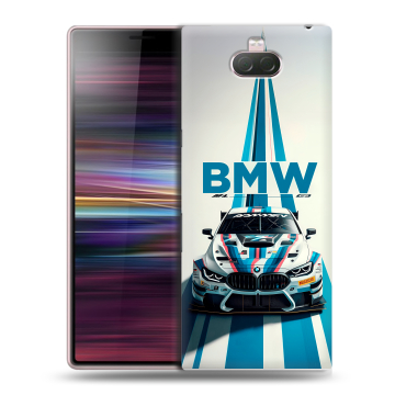Силиконовый чехол на Sony Xperia 10 с принтом БМВ BMW Силиконовый чехол на Sony Xperia 10 с принтом БМВ BMW