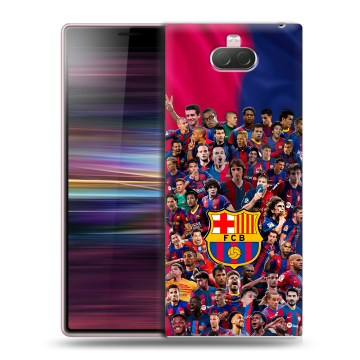 Силиконовый чехол на Sony Xperia 10 с принтом Барселона Barcelona Силиконовый чехол на Sony Xperia 10 с принтом Барселона Barcelona