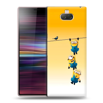 Силиконовый чехол на Sony Xperia 10 с принтом Миньоны Силиконовый чехол на Sony Xperia 10 с принтом Миньоны