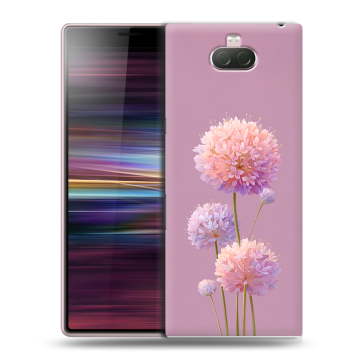 Силиконовый чехол на Sony Xperia 10 с принтом Цветы