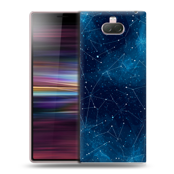 Силиконовый чехол на Sony Xperia 10 с принтом Космос звезды