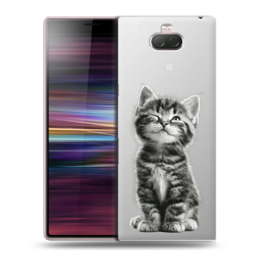 Силиконовый чехол на Sony Xperia 10 с принтом Котенок