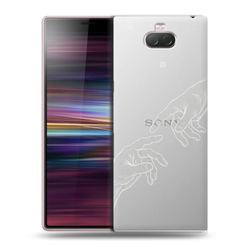 Силиконовый чехол на Sony Xperia 10 с принтом Сотворение мира