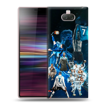 Силиконовый чехол на Sony Xperia 10 с принтом Реал Роналдо