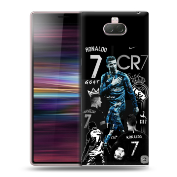 Силиконовый чехол на Sony Xperia 10 с принтом Реал Роналдо Силиконовый чехол на Sony Xperia 10 с принтом Реал Роналдо