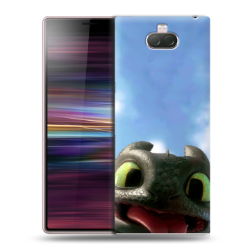 Силиконовый чехол на Sony Xperia 10 с принтом Как приручить дракона Силиконовый чехол на Sony Xperia 10 с принтом Как приручить дракона
