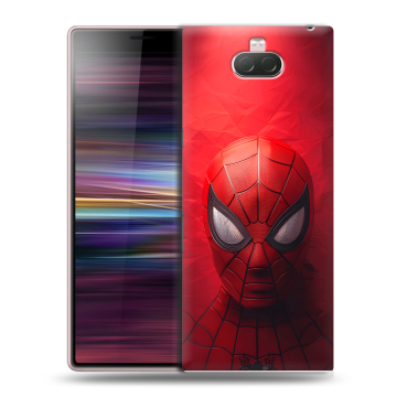 Силиконовый чехол на Sony Xperia 10 с принтом Spiderman Человек паук Силиконовый чехол на Sony Xperia 10 с принтом Spiderman Человек паук