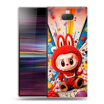 Силиконовый чехол на Sony Xperia 10 с принтом Labubu Лабубу Силиконовый чехол на Sony Xperia 10 с принтом Labubu Лабубу