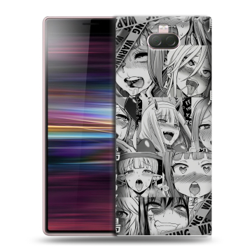 Силиконовый чехол на Sony Xperia 10 с принтом Ahegao Ахегао Аниме Силиконовый чехол на Sony Xperia 10 с принтом Ahegao Ахегао Аниме