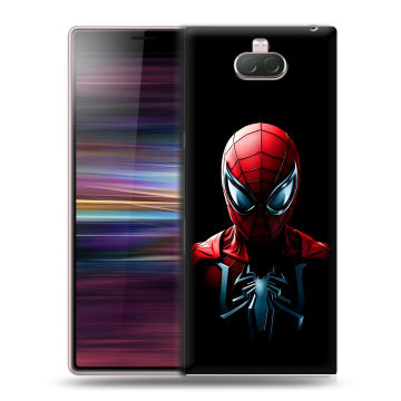 Силиконовый чехол на Sony Xperia 10 с принтом Spiderman Человек паук Силиконовый чехол на Sony Xperia 10 с принтом Spiderman Человек паук