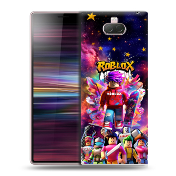 Силиконовый чехол на Sony Xperia 10 с принтом Roblox Роблокс Силиконовый чехол на Sony Xperia 10 с принтом Roblox Роблокс