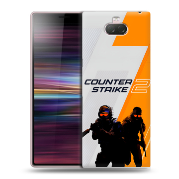 Силиконовый чехол на Sony Xperia 10 с принтом Counter Strike Силиконовый чехол на Sony Xperia 10 с принтом Counter Strike