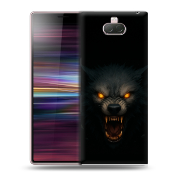 Силиконовый чехол на Sony Xperia 10 с принтом Волк Силиконовый чехол на Sony Xperia 10 с принтом Волк