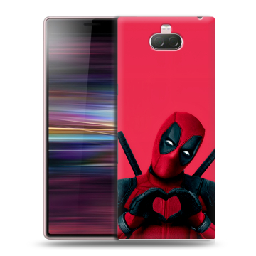 Силиконовый чехол на Sony Xperia 10 с принтом Дедпул Deadpool Силиконовый чехол на Sony Xperia 10 с принтом Дедпул Deadpool