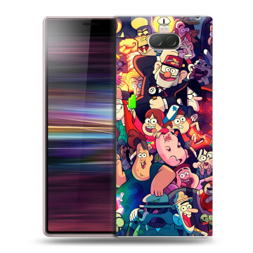 Силиконовый чехол на Sony Xperia 10 с принтом Gravity Falls Гравити Фолз Силиконовый чехол на Sony Xperia 10 с принтом Gravity Falls Гравити Фолз