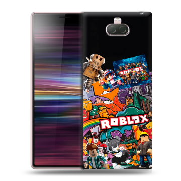 Силиконовый чехол на Sony Xperia 10 с принтом Roblox Роблокс Силиконовый чехол на Sony Xperia 10 с принтом Roblox Роблокс