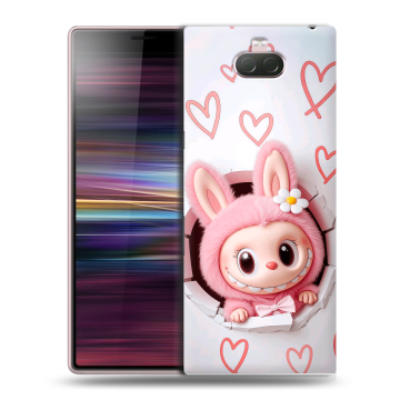 Силиконовый чехол на Sony Xperia 10 с принтом Labubu Лабубу Силиконовый чехол на Sony Xperia 10 с принтом Labubu Лабубу