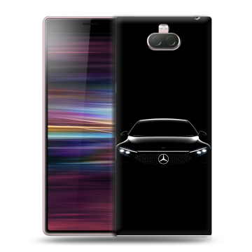 Силиконовый чехол на Sony Xperia 10 с принтом Mercedes Мерседес Силиконовый чехол на Sony Xperia 10 с принтом Mercedes Мерседес