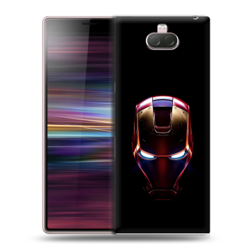 Силиконовый чехол на Sony Xperia 10 с принтом IronMan Железный человек Силиконовый чехол на Sony Xperia 10 с принтом IronMan Железный человек