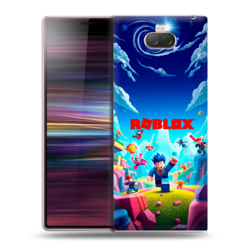 Силиконовый чехол на Sony Xperia 10 с принтом Roblox Роблокс Силиконовый чехол на Sony Xperia 10 с принтом Roblox Роблокс