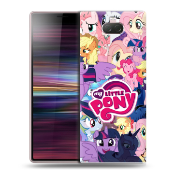 Силиконовый чехол на Sony Xperia 10 с принтом My little pony Дружба чудо Силиконовый чехол на Sony Xperia 10 с принтом My little pony Дружба чудо