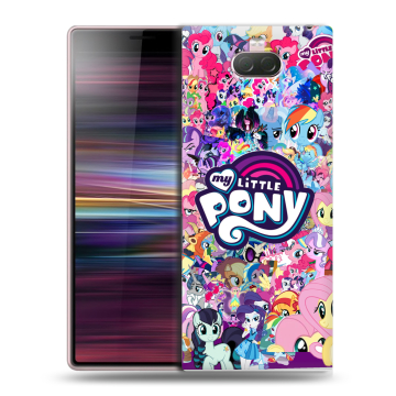 Силиконовый чехол на Sony Xperia 10 с принтом My little pony Дружба чудо Силиконовый чехол на Sony Xperia 10 с принтом My little pony Дружба чудо
