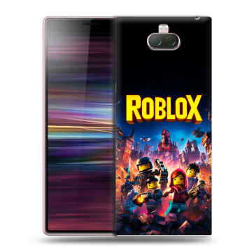 Силиконовый чехол на Sony Xperia 10 с принтом Roblox Роблокс Силиконовый чехол на Sony Xperia 10 с принтом Roblox Роблокс