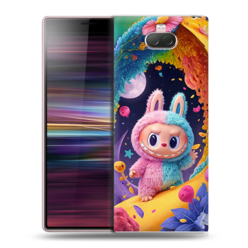 Силиконовый чехол на Sony Xperia 10 с принтом Labubu Лабубу Силиконовый чехол на Sony Xperia 10 с принтом Labubu Лабубу