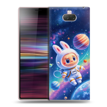 Силиконовый чехол на Sony Xperia 10 с принтом Labubu Лабубу Силиконовый чехол на Sony Xperia 10 с принтом Labubu Лабубу