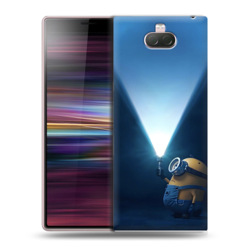 Силиконовый чехол на Sony Xperia 10 с принтом Миньоны Силиконовый чехол на Sony Xperia 10 с принтом Миньоны