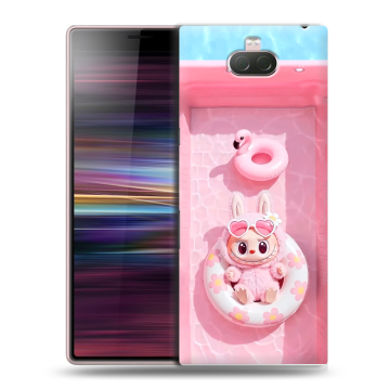 Силиконовый чехол на Sony Xperia 10 с принтом Labubu Лабубу Силиконовый чехол на Sony Xperia 10 с принтом Labubu Лабубу