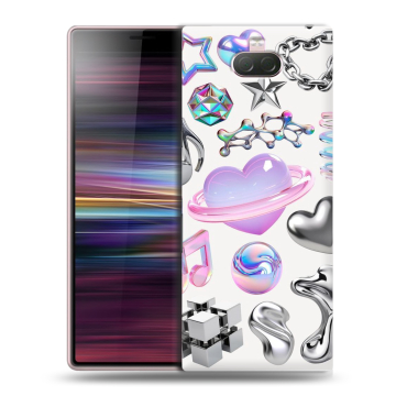 Силиконовый чехол на Sony Xperia 10 с принтом Y2K
