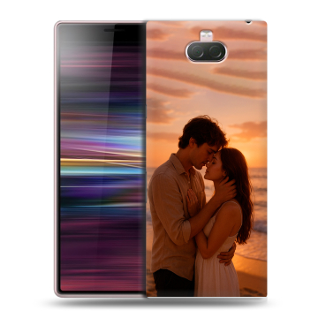 Силиконовый чехол на Sony Xperia 10 с принтом Пользовательский 2