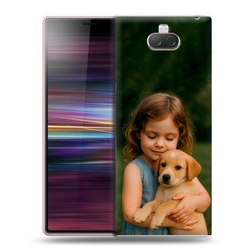 Силиконовый чехол на Sony Xperia 10 с принтом Пользовательский 3