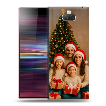 Силиконовый чехол на Sony Xperia 10 с принтом со своим принтом