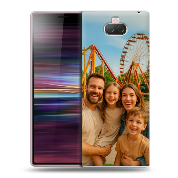 Силиконовый чехол на Sony Xperia 10 с принтом чехол с фото