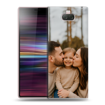 Силиконовый чехол на Sony Xperia 10 с принтом чехол с фото