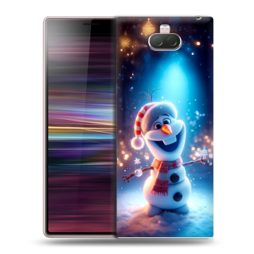 Силиконовый чехол на Sony Xperia 10 с принтом Новый год