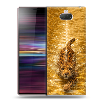 Силиконовый чехол на Sony Xperia 10 с принтом женский