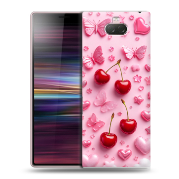 Силиконовый чехол на Sony Xperia 10 с принтом для девочек