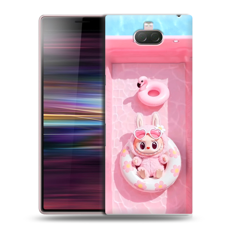 Силиконовый чехол на Sony Xperia 10 с принтом Labubu Лабубу Силиконовый чехол на Sony Xperia 10 с принтом Labubu Лабубу